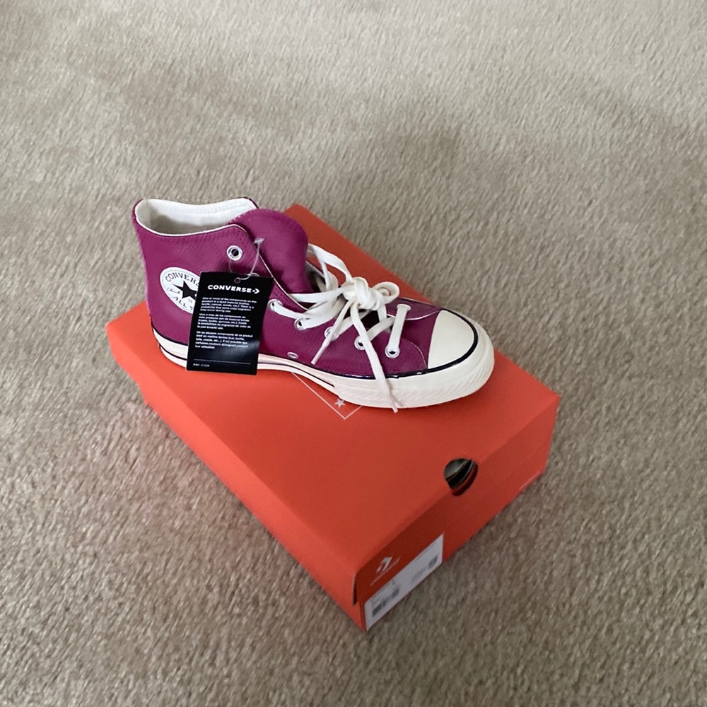 Leather high top sneaks